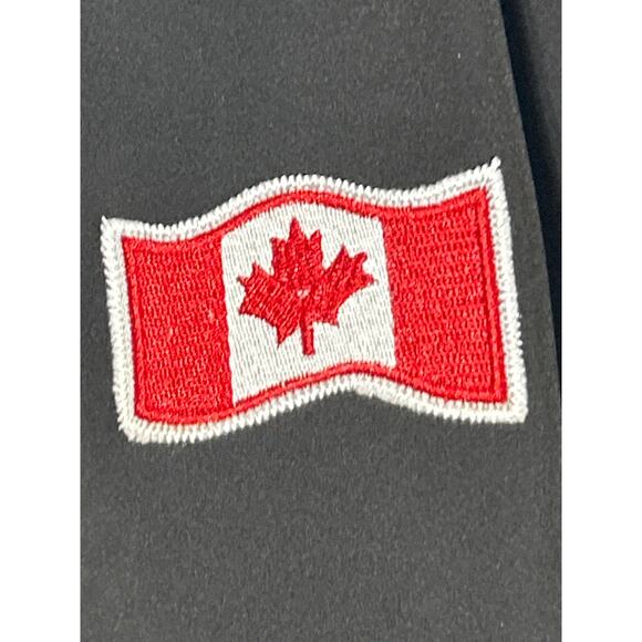 Its Fun To Be Canadian Jacket XXL Black Red Embroidered Canada Spell Out - Picture 5 of 14